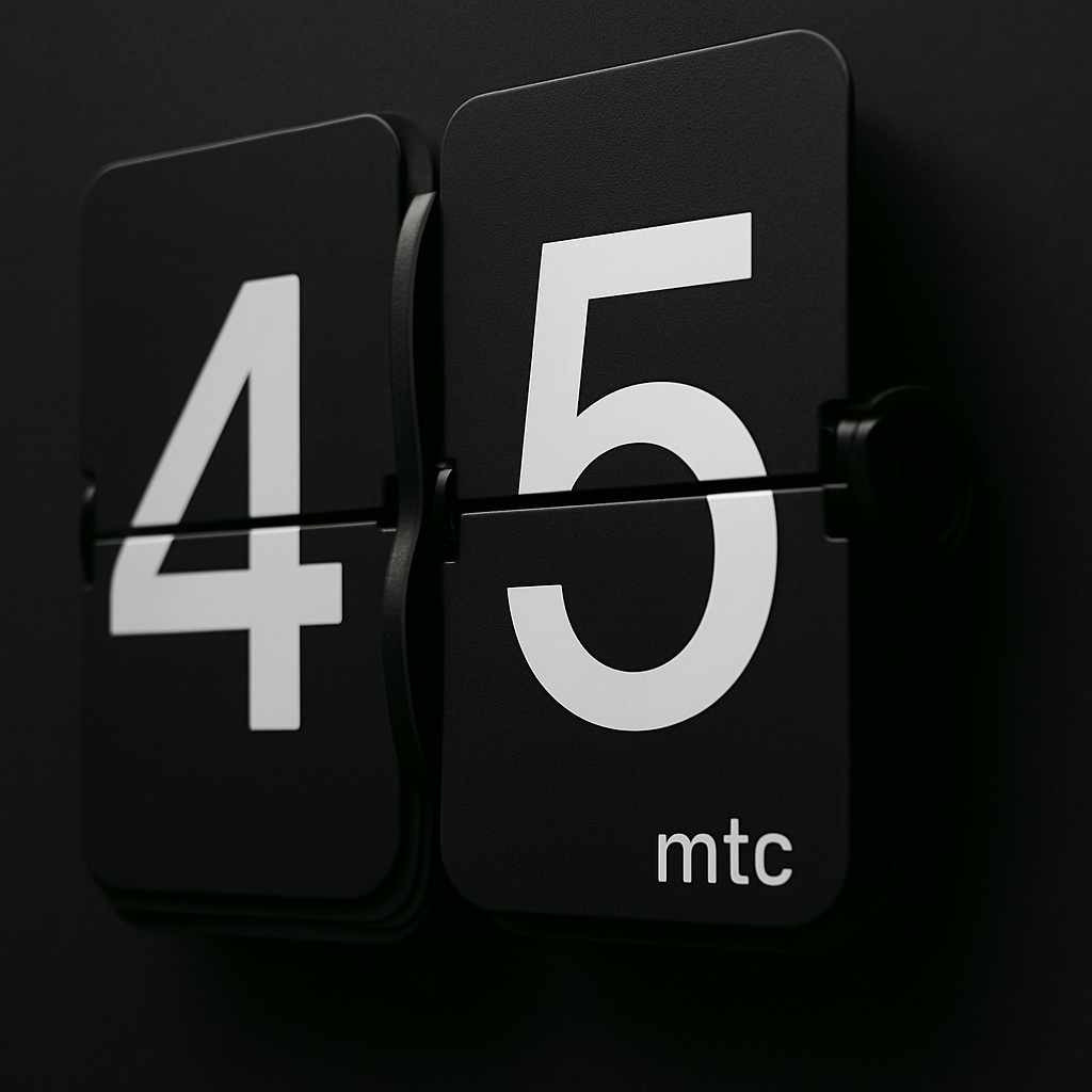 MTC Flip Clock - View 2